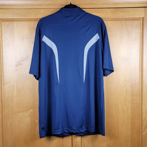 Men's NFL Team Apparel TX3 Cool Navy New England Patriots Polo Shirt - XL - Picture 2 of 5